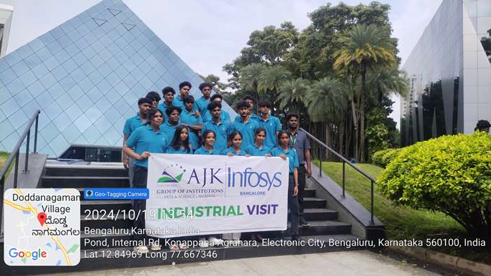 AJK College Students industrial visit to Infosys Bangalore 8